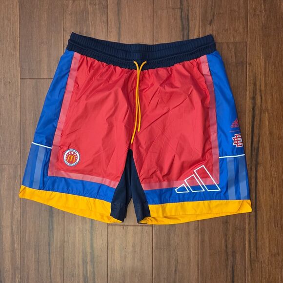 Adidas x Eric Emanuel McDonalds All American Game GT Shorts Men's Large H16552 - Picture 1 of 5